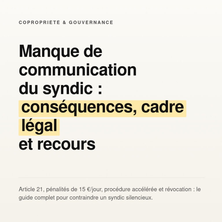 Manque de communication avec les copropriétaires : une faute du syndic trop souvent négligée