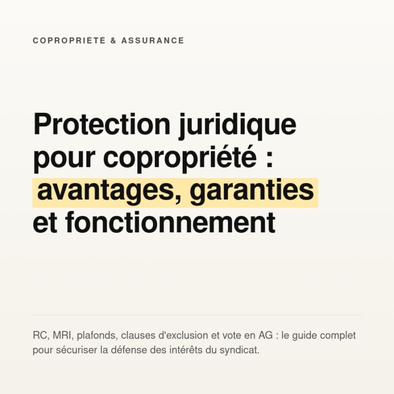 Protection juridique en copropriété