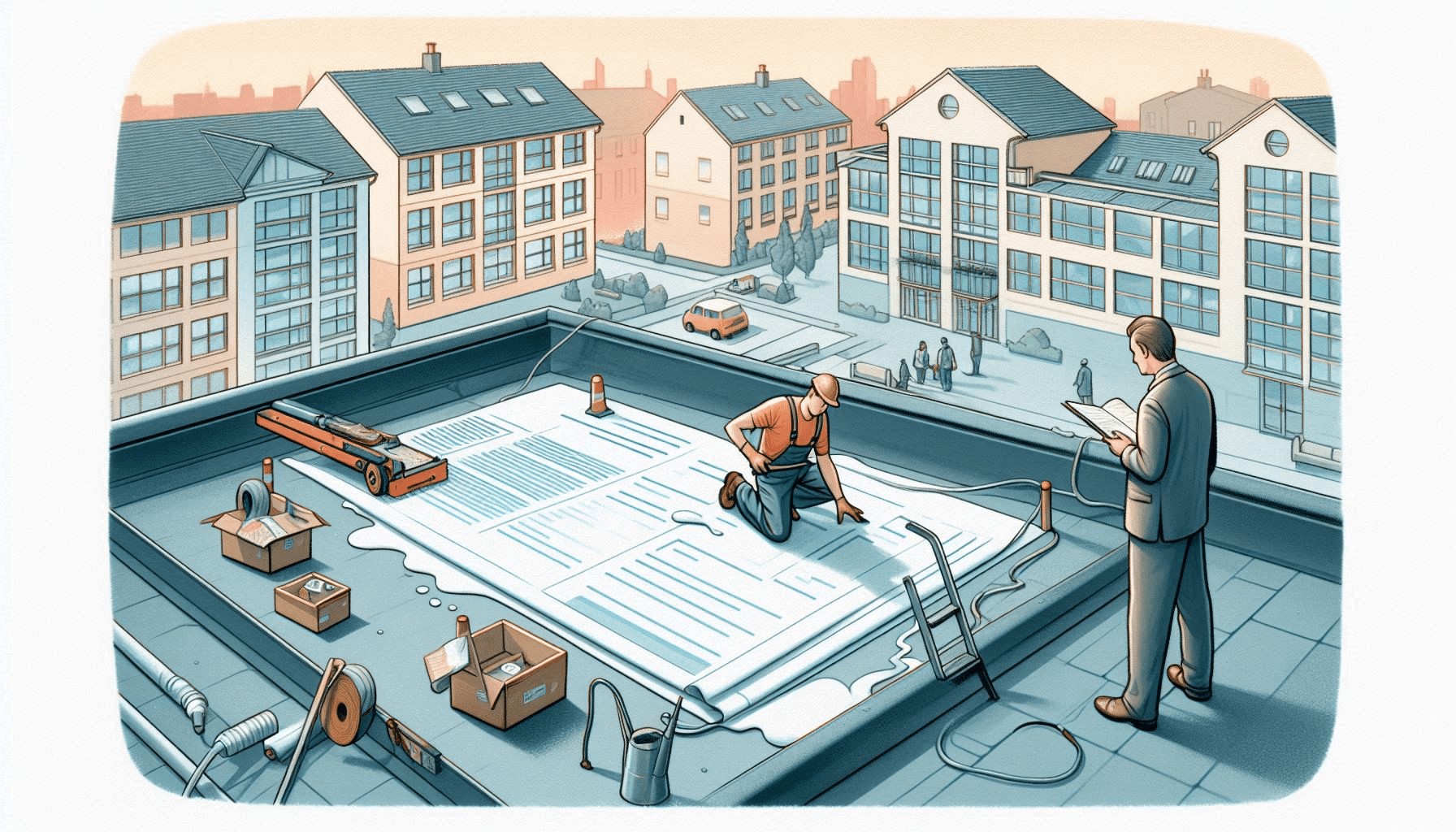 Toit-terrasse privatif : qui paie les travaux de réfection