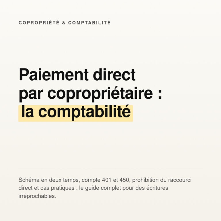 Paiement direct par copropriétaire et comptabilité : guide