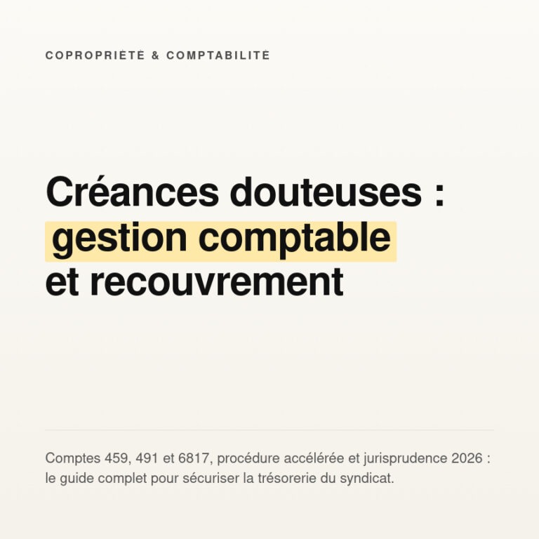 Créances douteuses en copropriété : comptabilité et recouvrement 12 Créances douteuses en copropriété : comptabilité et recouvrement