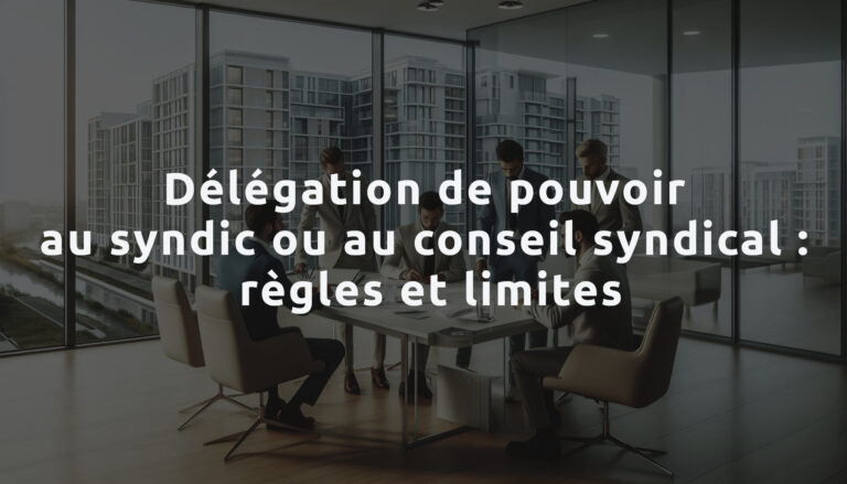 delegation de pouvoir au syndic ou au conseil syndical