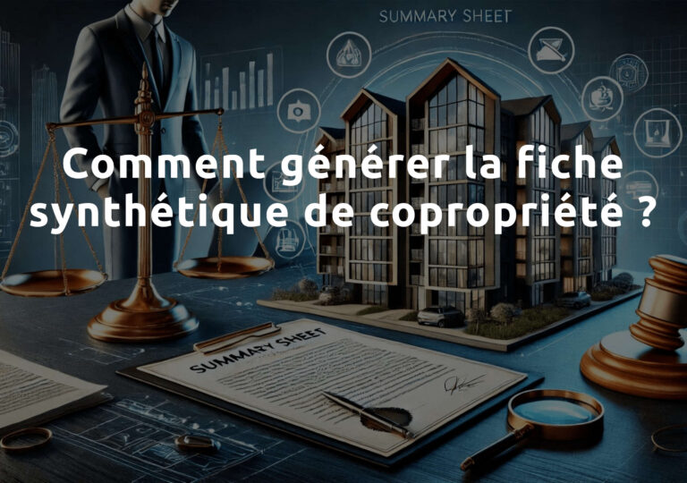 Comment Générer la Fiche Synthétique d’une Copropriété ?