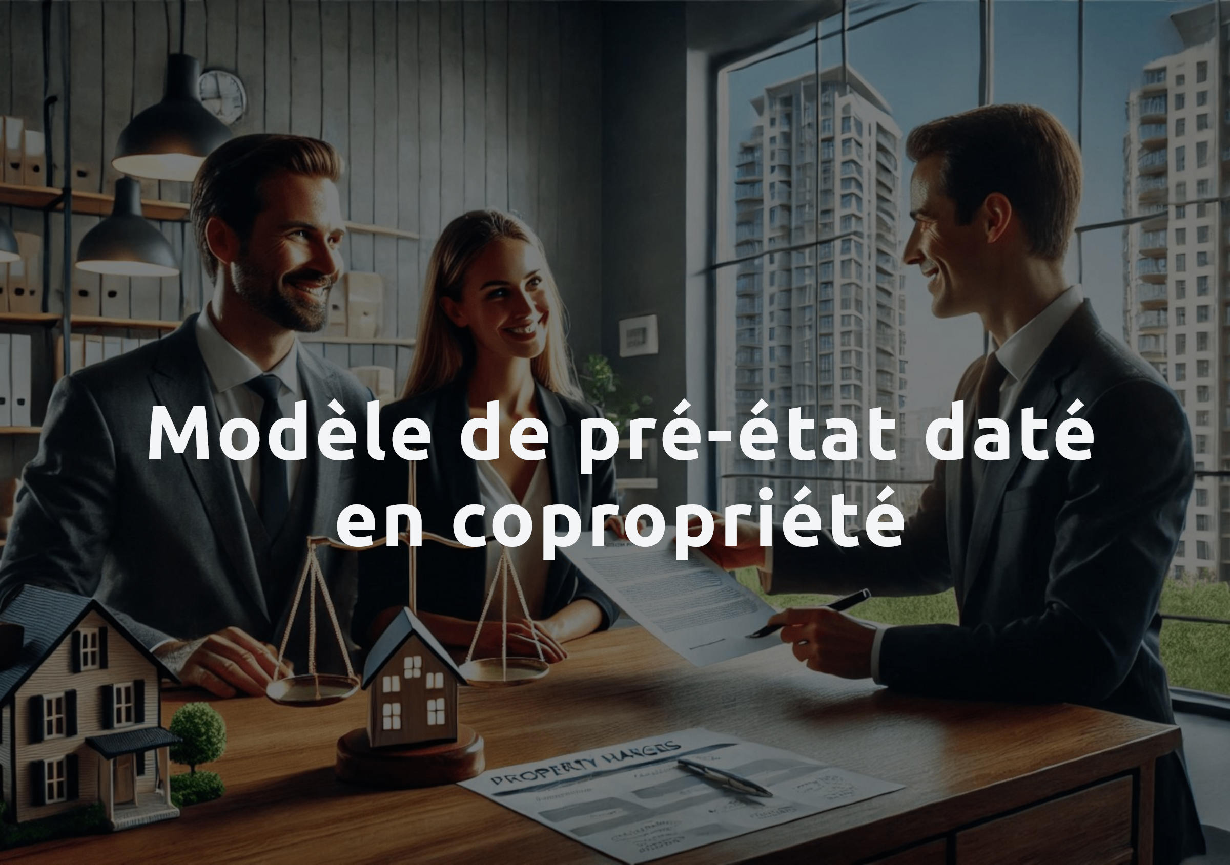 Modèle de pré-état daté en copropriété