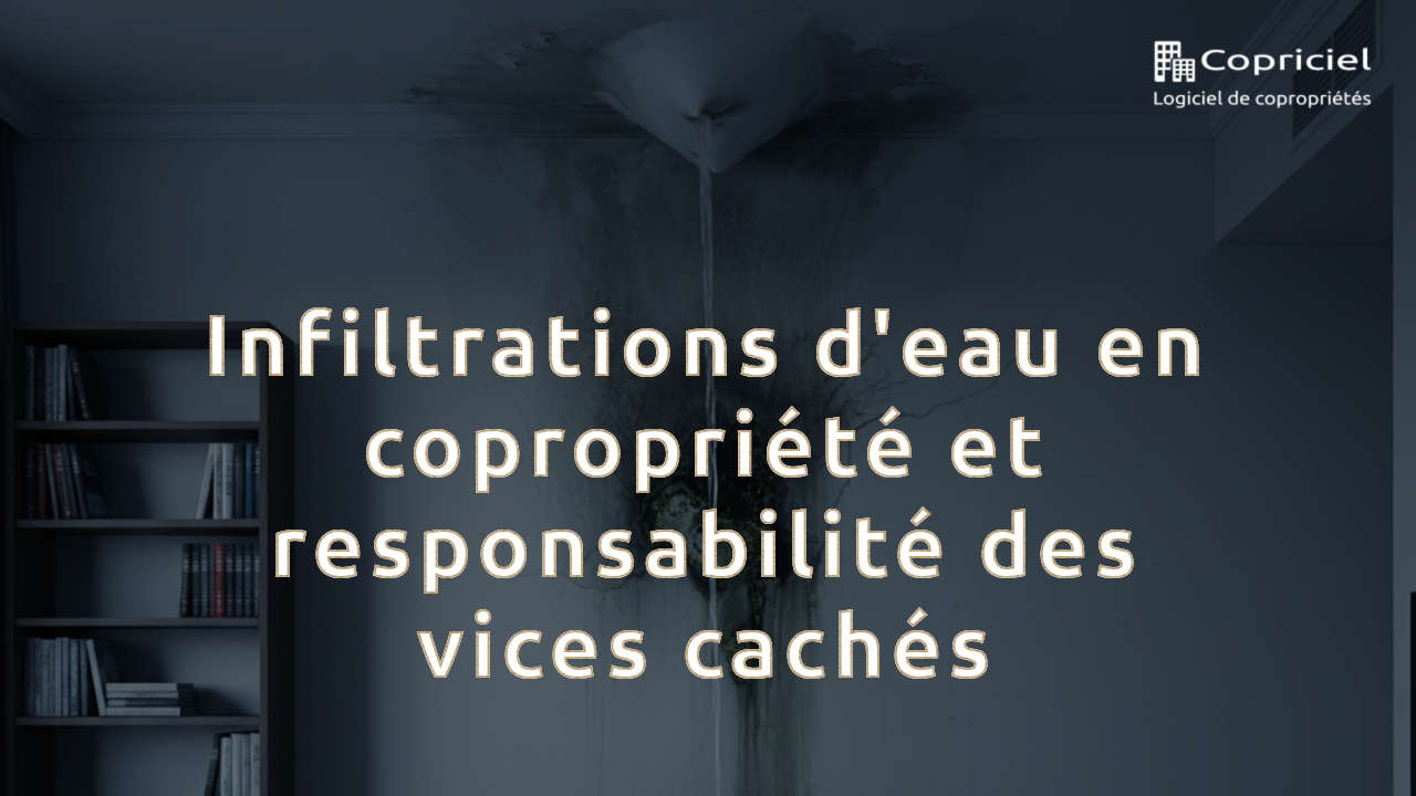 Infiltrations d'eau en copropriété et responsabilité des vices cachés
