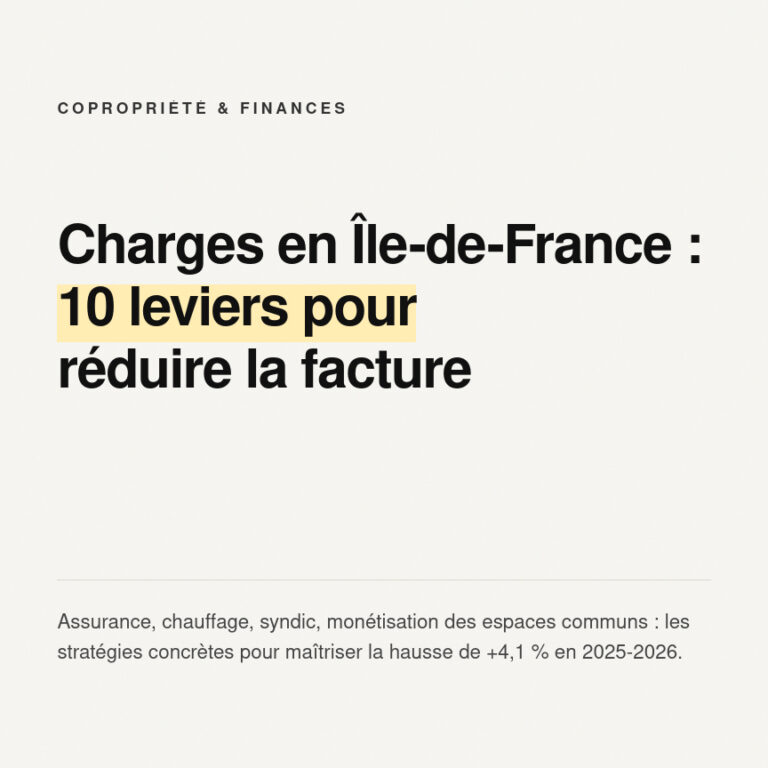 Charges de copropriété en Île-de-France : réduire la facture 3 Charges de copropriété en Île-de-France : réduire la facture