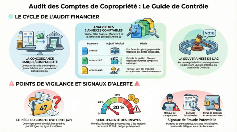 Audit de la clôture comptable en copropriété