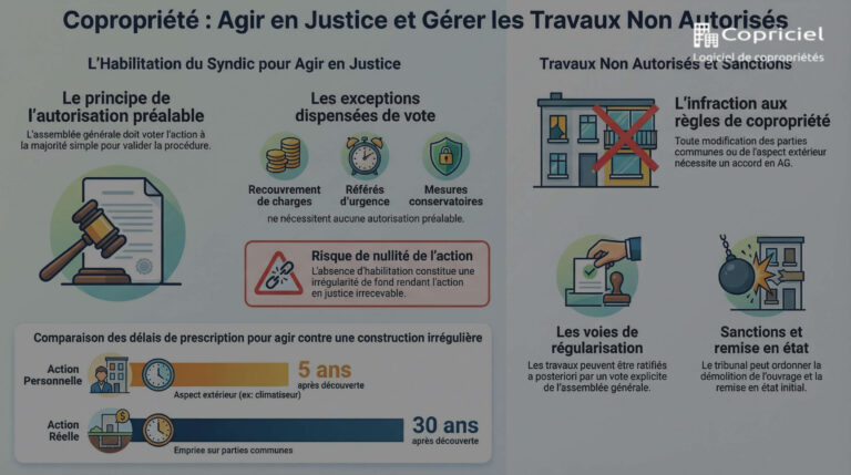 Copropriété : Pouvoir du syndic en justice sans votre accord