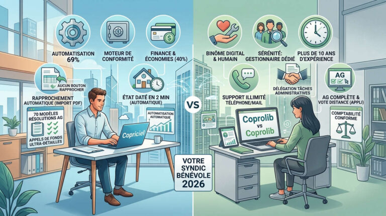 Copriciel vs Coprolib' : Comparatif 2026 pour votre syndic bénévole