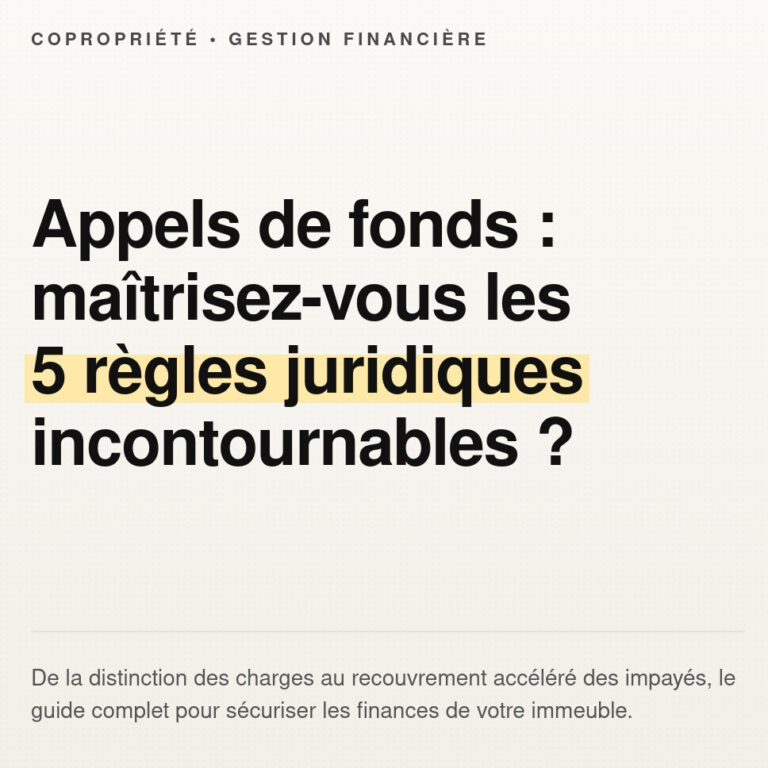 Appels de fonds : maîtrisez-vous les 5 règles juridiques incontournables
