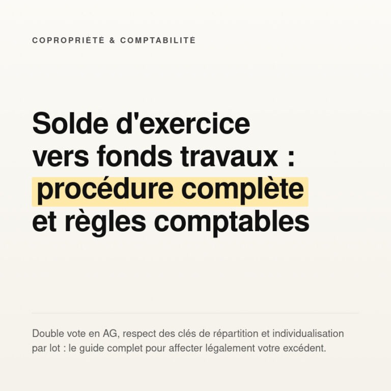 Affectation des Excédents au Fonds Travaux
